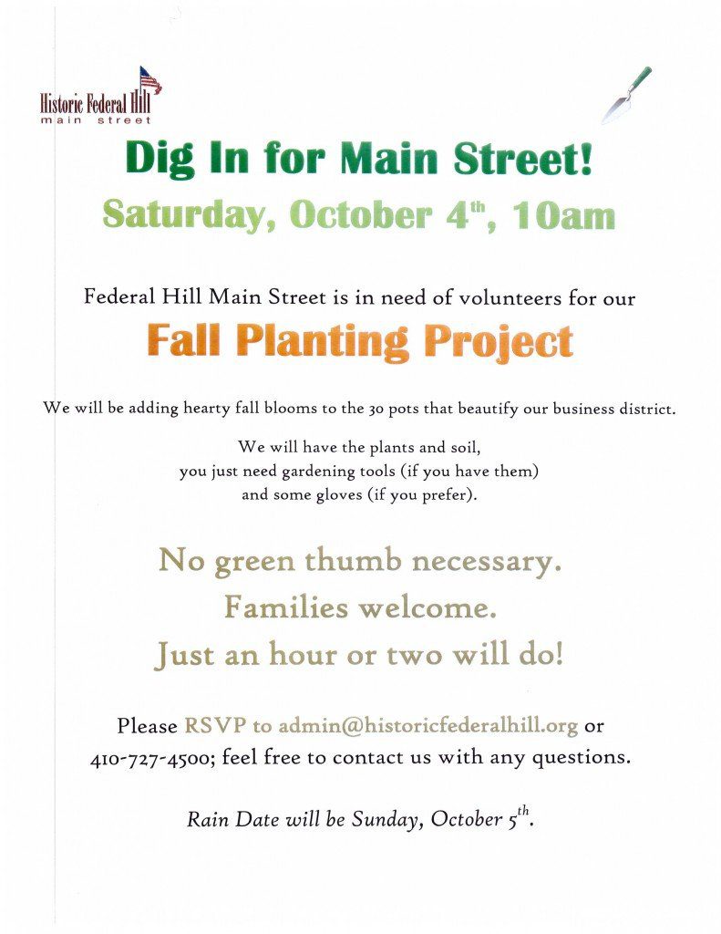 14 10 Dig In for Main Street